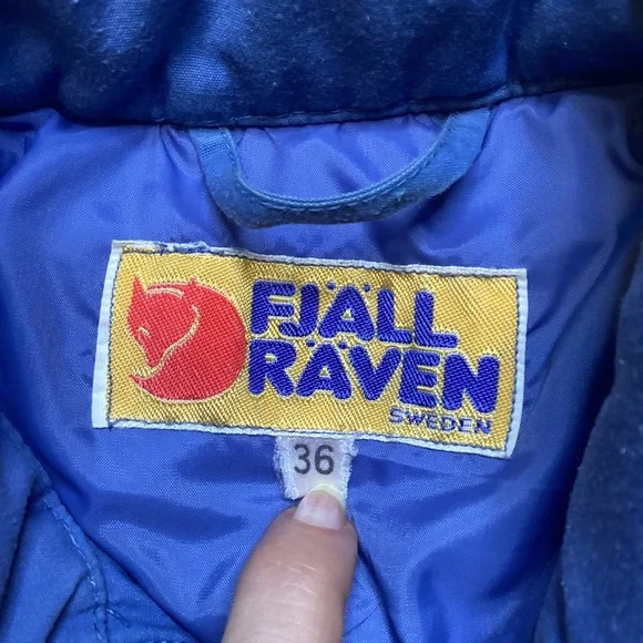 Fjallraven Vintage 1980’s RÄVEN JACKET Thinsulate Blue Barn Chore Coat Small - Picture 4 of 8